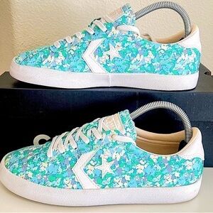 Vintage Converse One Star W/ Box Vibrant Retro Floral Pattern EUC